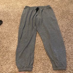 gray sweatpants/joggers from pink